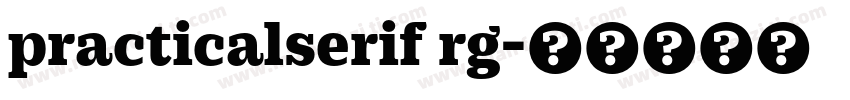 practicalserif rg字体转换